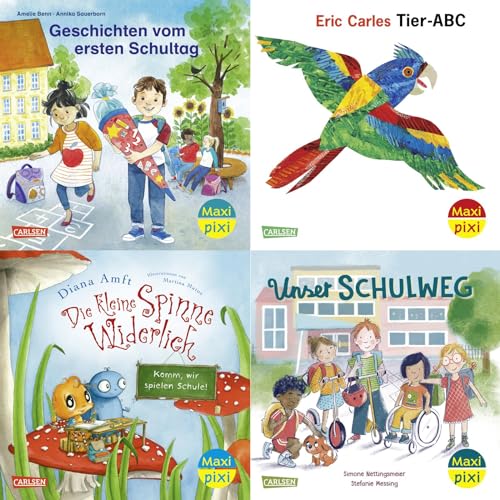 Maxi-Pixi-4er-Set 109: Komm mit in die Schule! (4x1 Exemplar): 4 Minibücher für Kinder ab 3 Jahren rund um den Schulanfang (109)